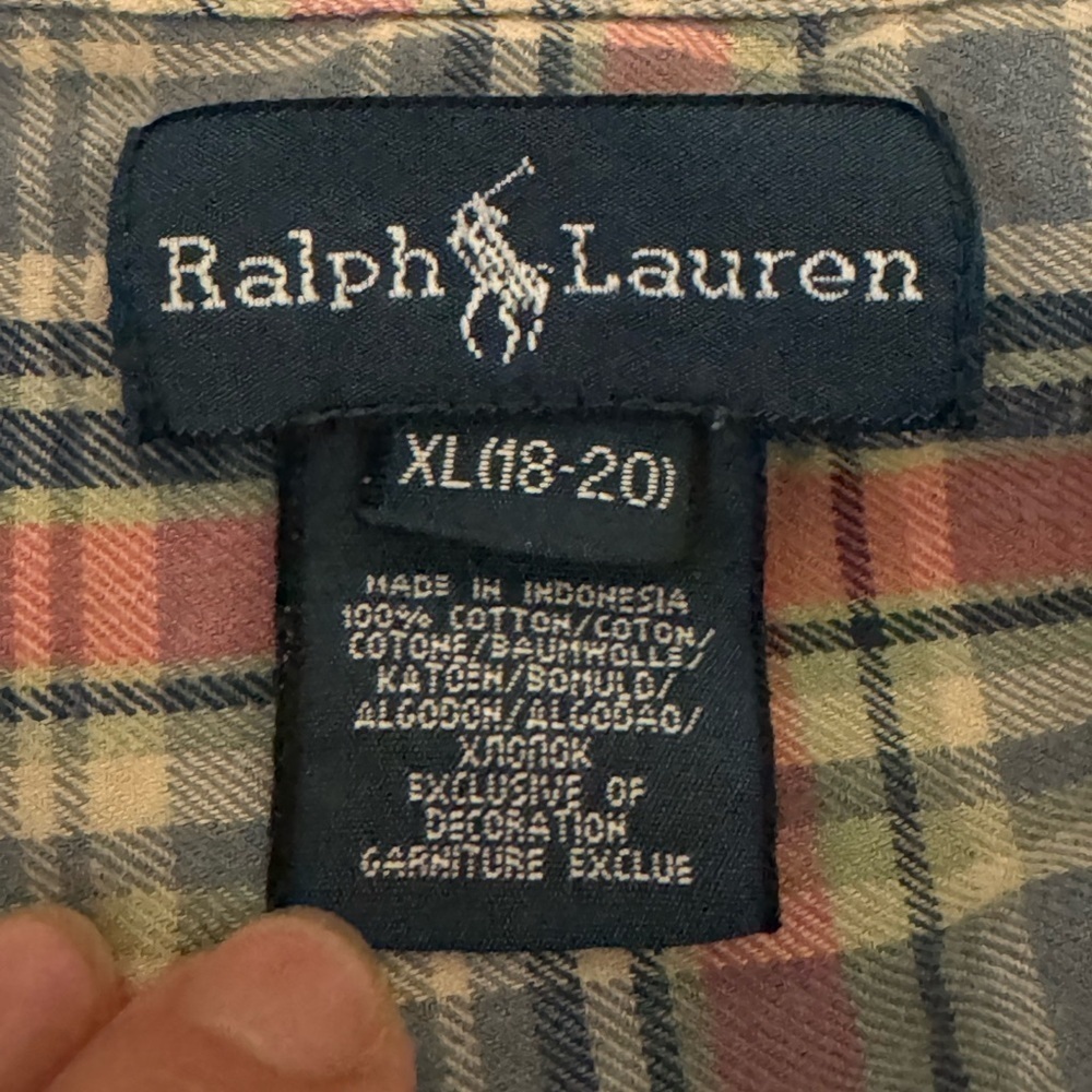 Ralph Lauren Boys Plaid Button Down Shirt - Picture 5 of 5
